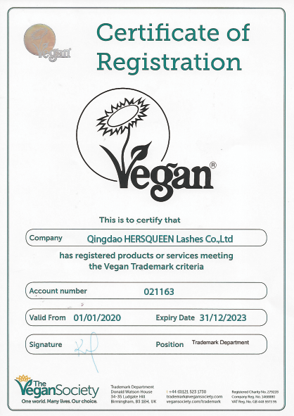 2024 Vegan certificate