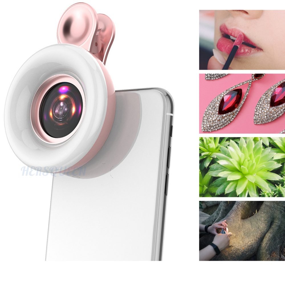 phone camera with Ring Light